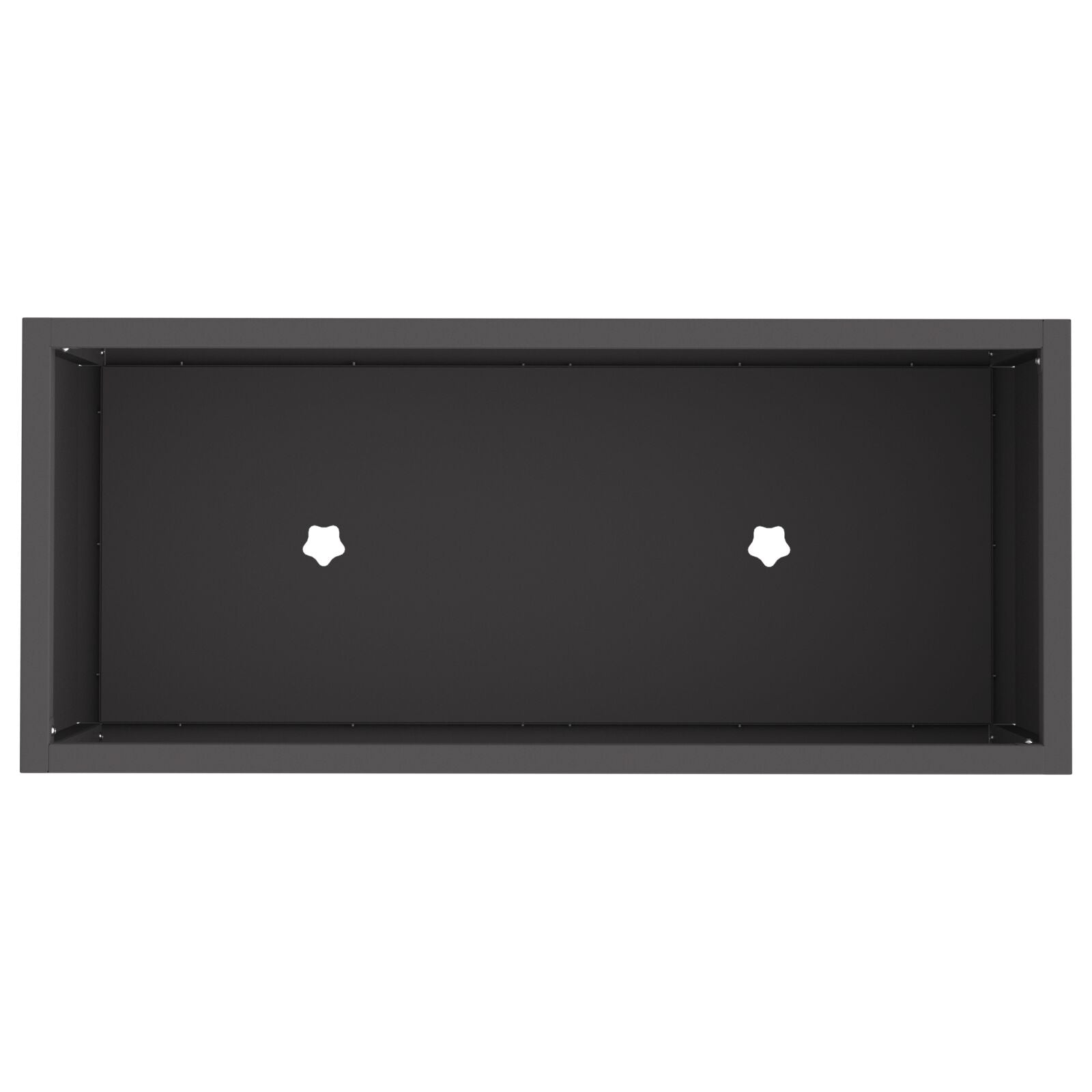 Jardinera Elevada 60x26x45 cm Acero Negro V9715 Vetonek