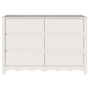Comoda ""DRAMMEN"" Blanca 111x43x73,5 cm de Madera Sólida de Pino V7071 Vetonek