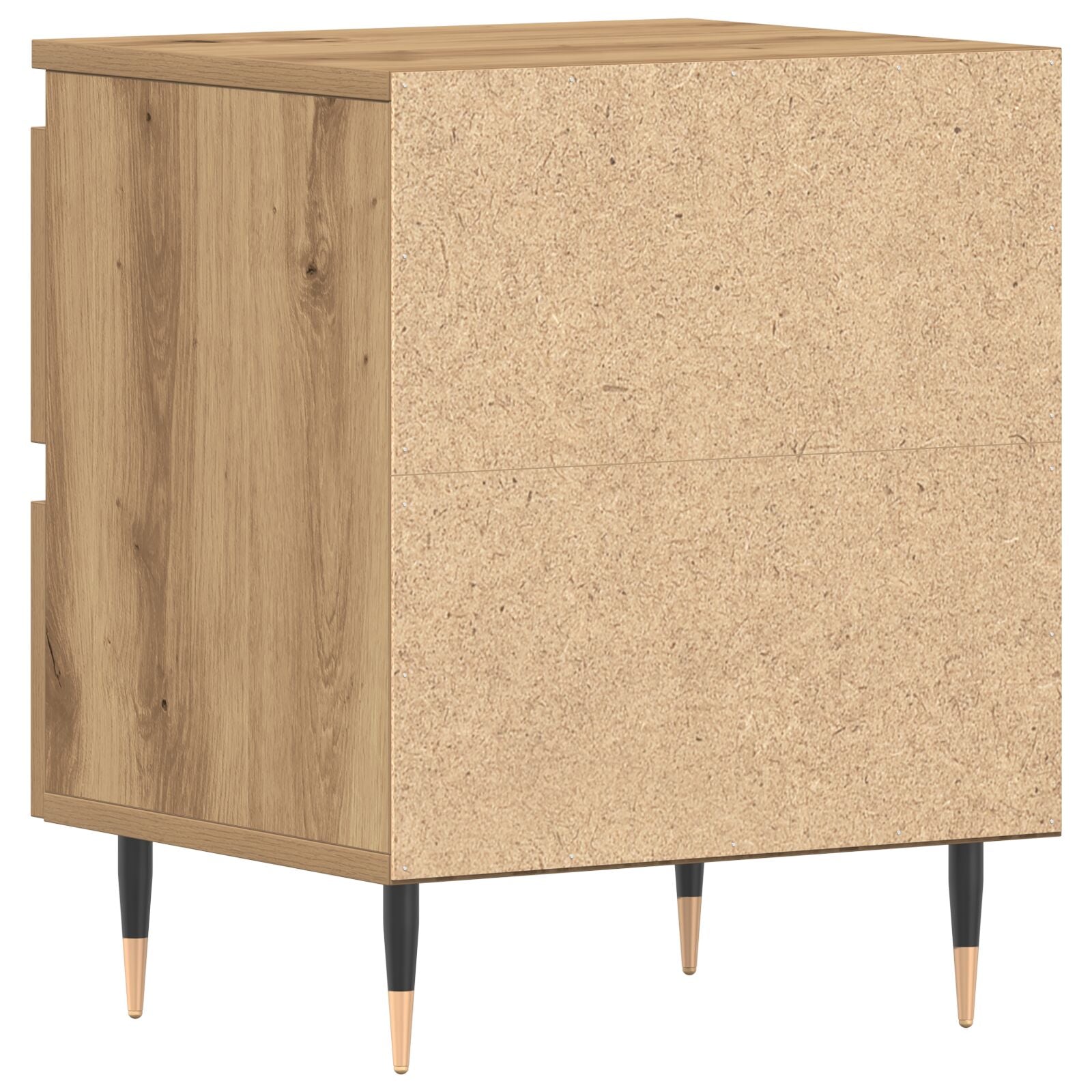 Tables de chevet 2 pcs Chêne fabriqué à la main 40x35x50 cm Bois d'ingénierie V3393 Vetonek