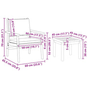 6 Piece Garden Dining Set with Solid Acacia Wood Cushions V7302 Vetonek