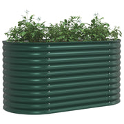 Huerto Elevado Verde 160x80x81 cm de Acero Galvanizado V3542 Vetonek