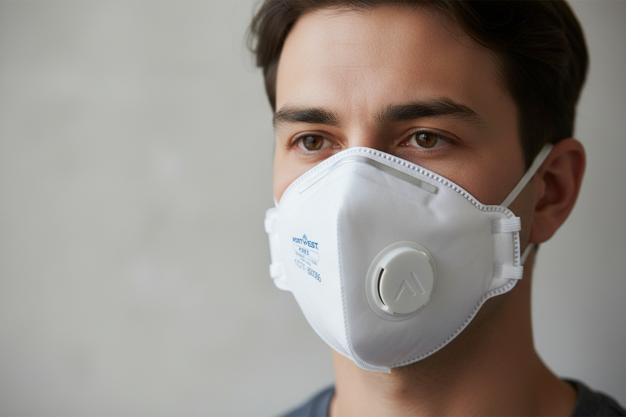 Mascarilla Plegada Plana con Válvula FFP3 - Hantavirus - Vetonek