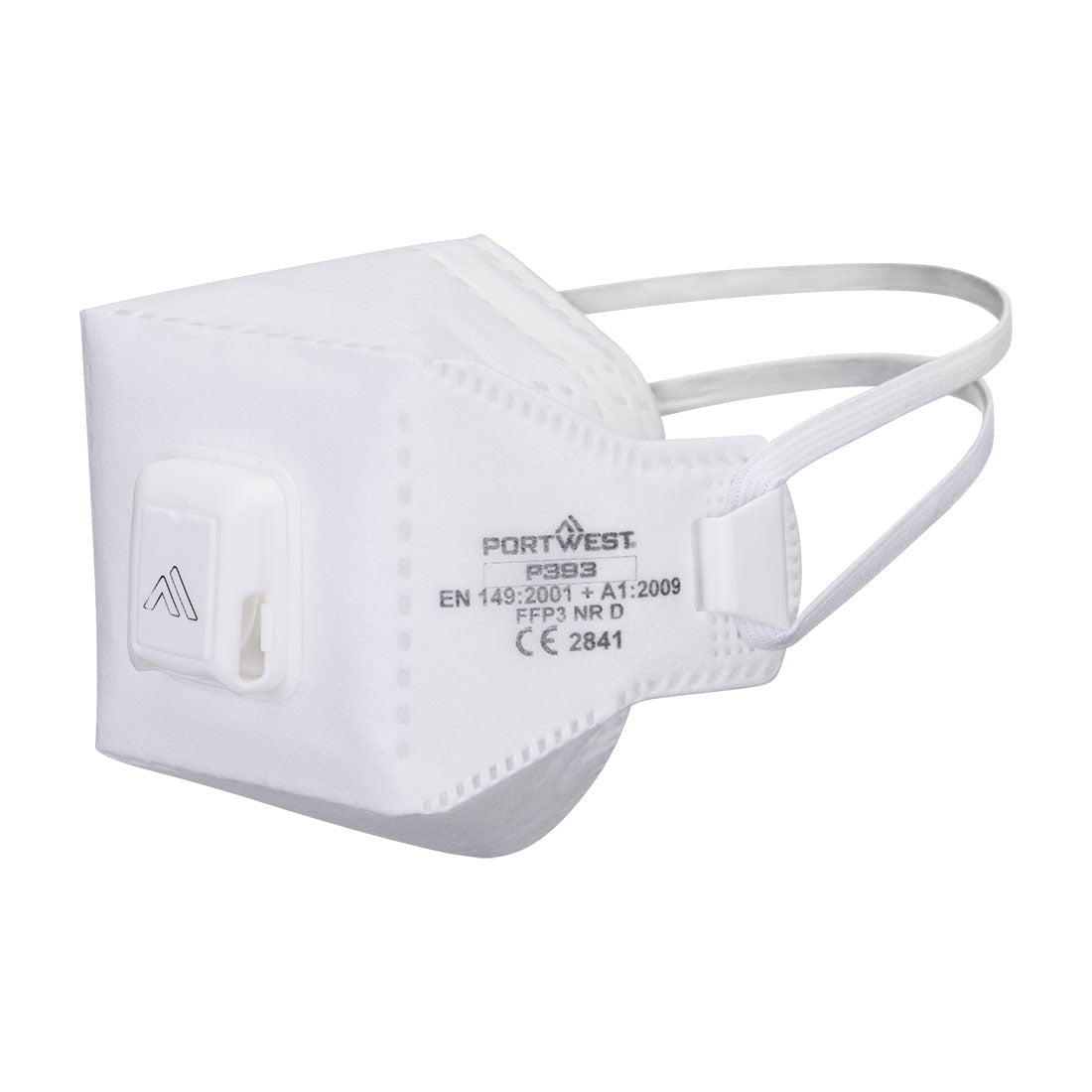 Mascarilla EAGLE PRO Dolomite plegada plana con válvula FFP3 (pack 10) Blanco - Portwest P393