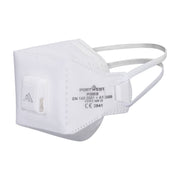 Mascarilla EAGLE PRO Dolomite plegada plana con válvula FFP3 (pack 10) Blanco - Portwest P393