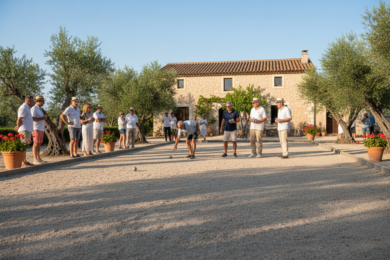 PIstas de petanca en Francia
