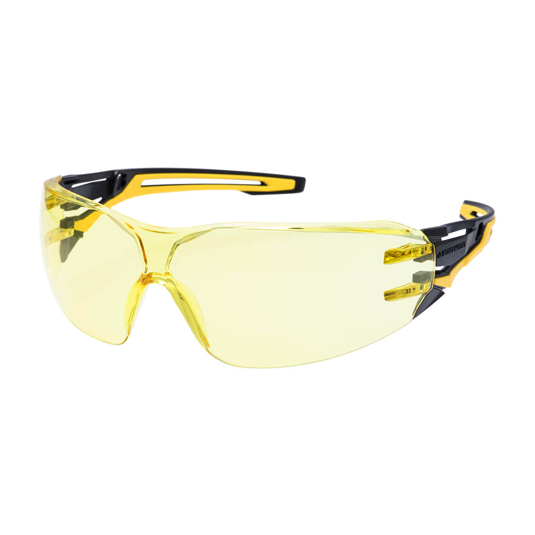 Gafas de seguridad panorámicas antracita Ámbar - Portwest PR01