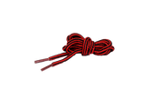 Cordón redondo negro-rojo de 120 cm Bellota