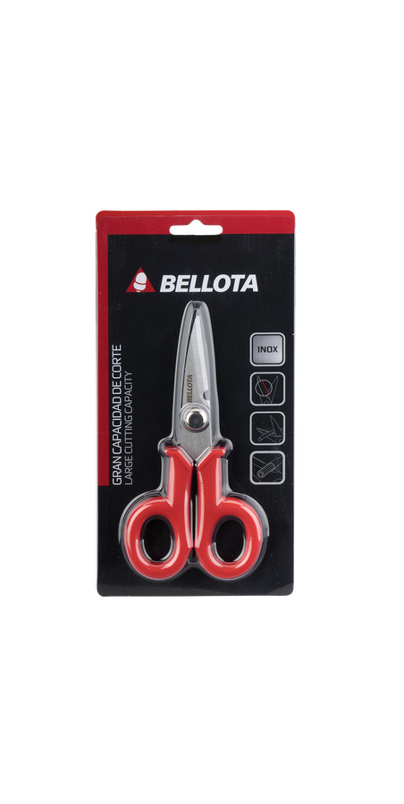 Tijera de electricista Bellota 26010 en uso