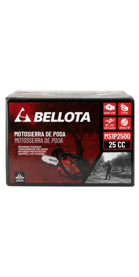 Motosierra de poda Bellota BePower MS1P2500E en detalle