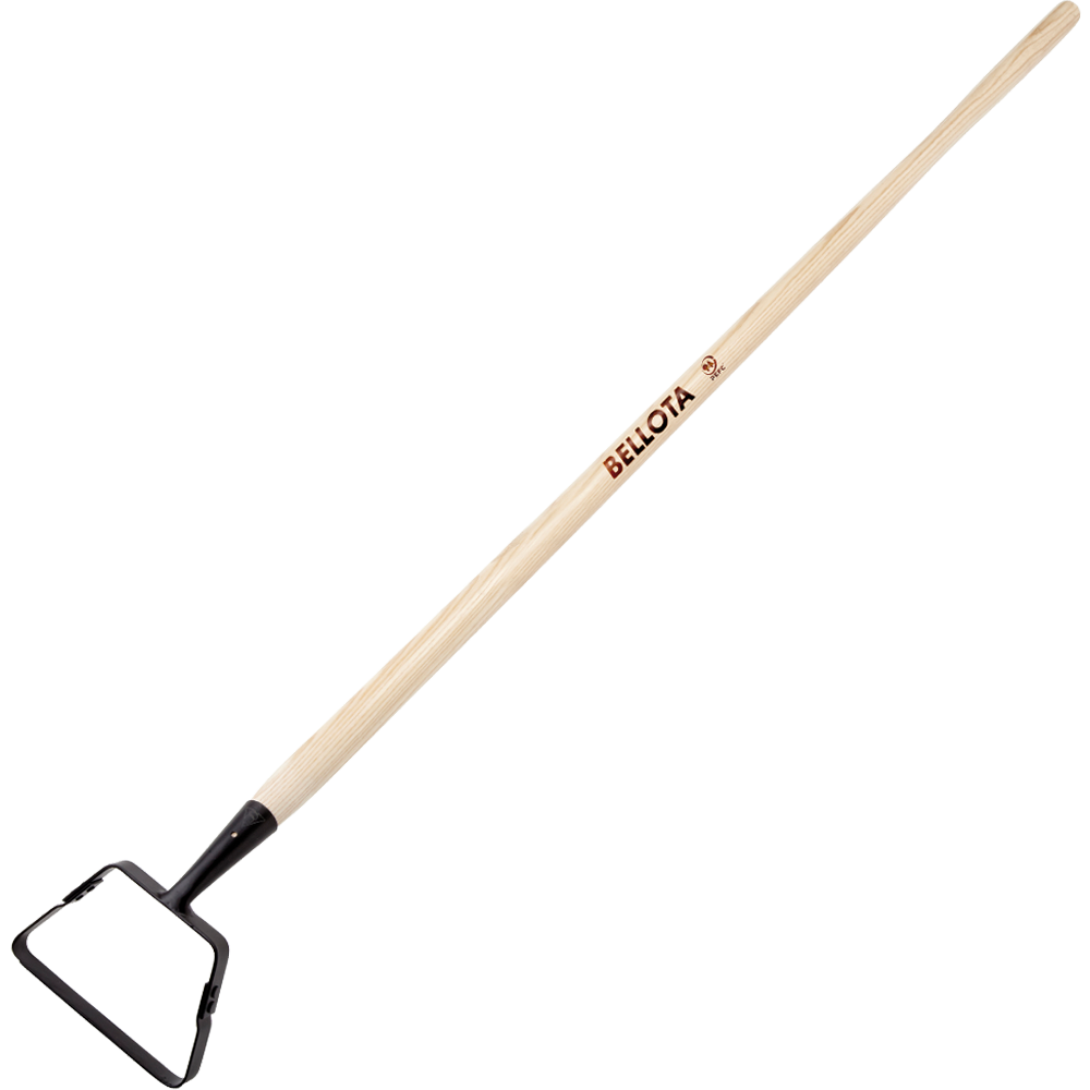Azada corta raíces Bellota 3083CM con mango largo de madera, vista completa