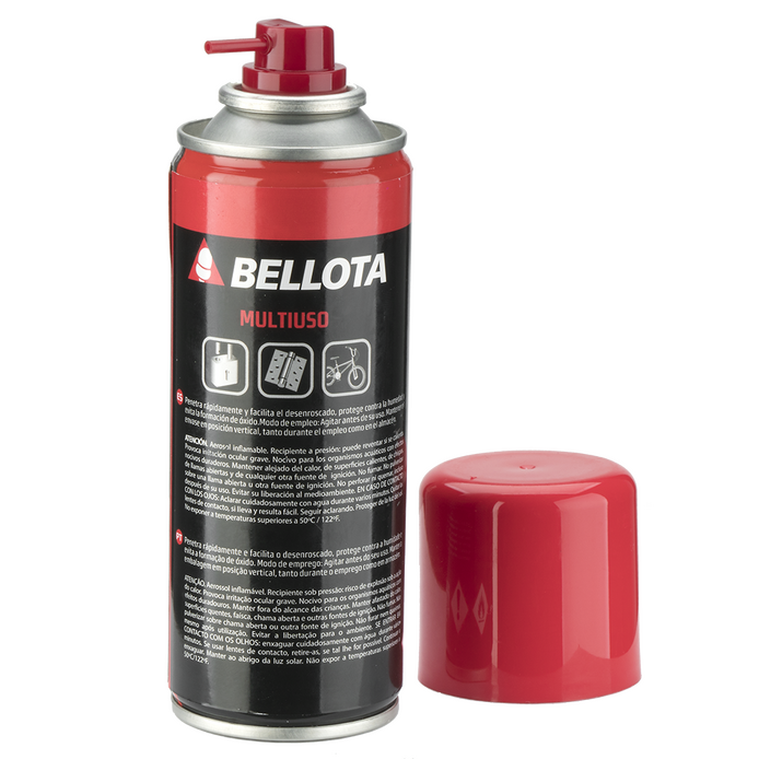 Spray lubricante multiusos Bellota 6660, vista trasera