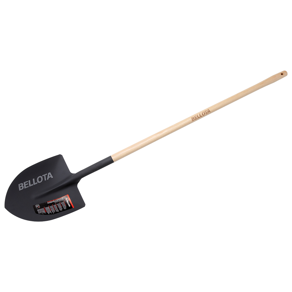 Pala punta Bellota 5501L con mango largo de madera de haya
