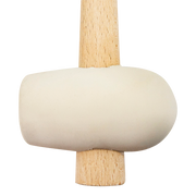 Maceta de goma blanca Bellota 8054, detalle de la cabeza