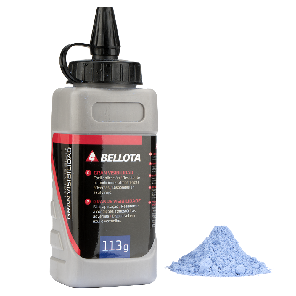 Kit tiralíneas Bellota 50223, tiralíneas y bote de polvo azul