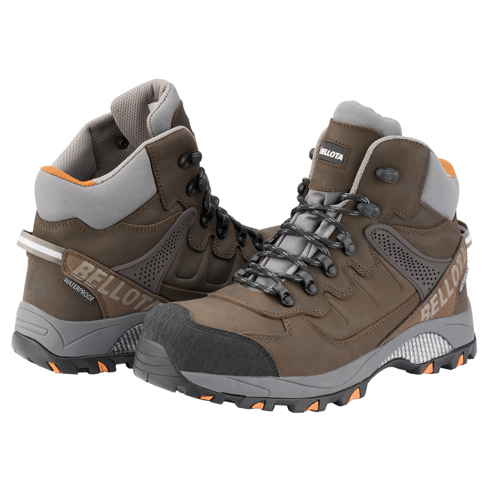 Bota de seguridad Bellota Outdoor S3 WR de piel marrón