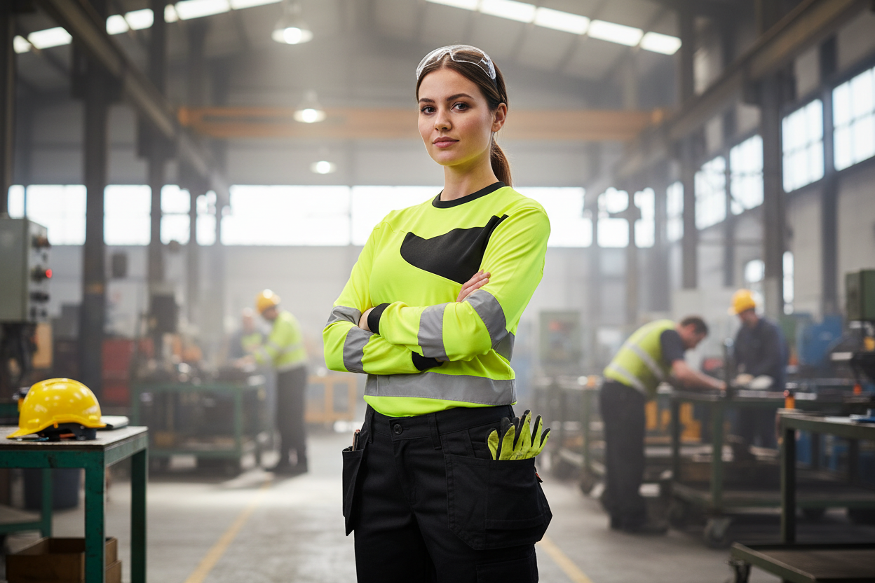 Camiseta PW2 Hi-Vis Manga Larga de Alta Visibilidad - Vetonek