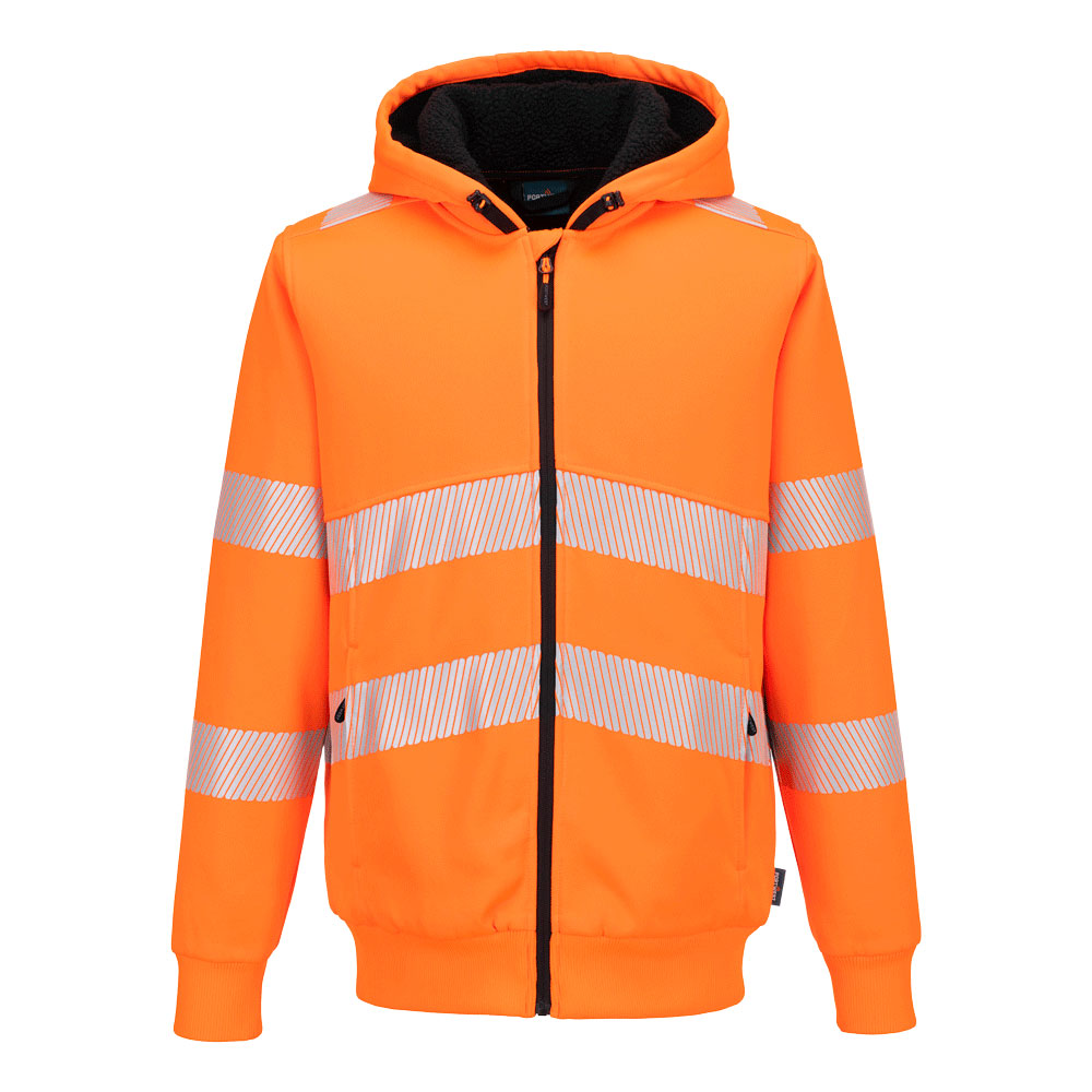 Sweatshirt hi-vis com zíper invernal - Vetonek