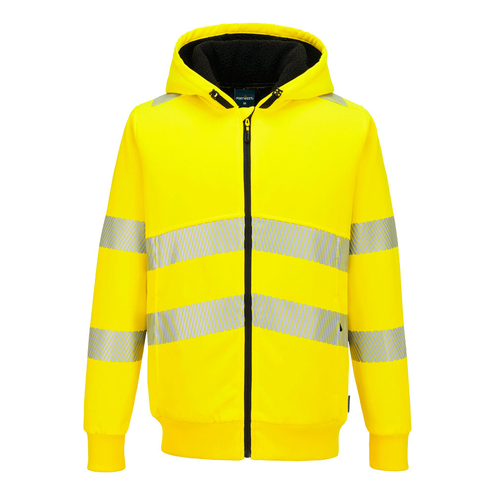Sweatshirt hi-vis com zíper invernal - Vetonek