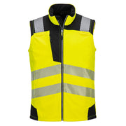 Chaleco softshell de alta visibilidad (3 capas) Amarillo/Negro - Portwest PW325