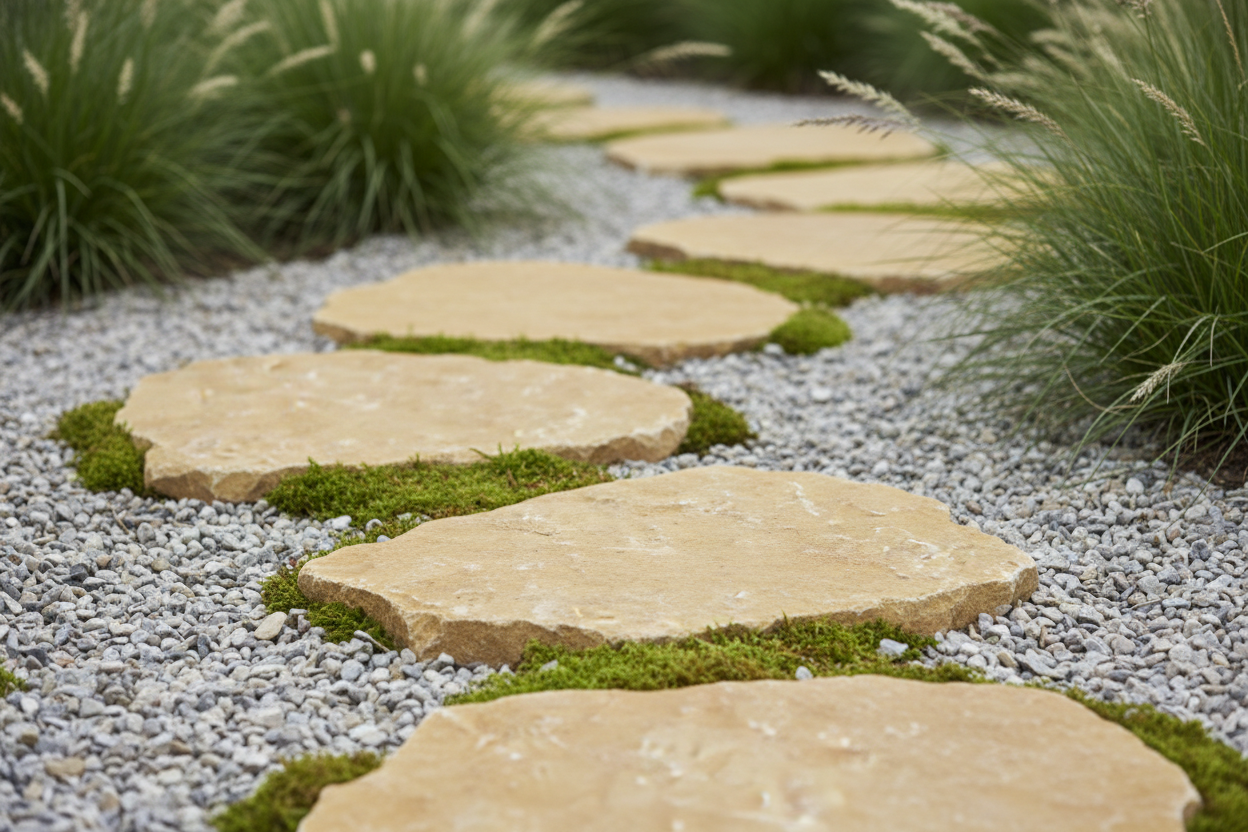 Paso japonés de piedra natural Ovoide - Vetonek