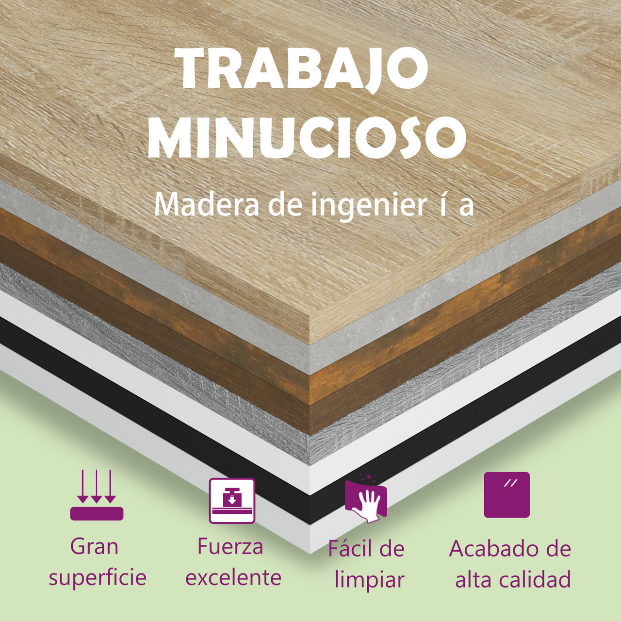 Mesa auxiliar madera negro 50x50x45 cm vidaXL