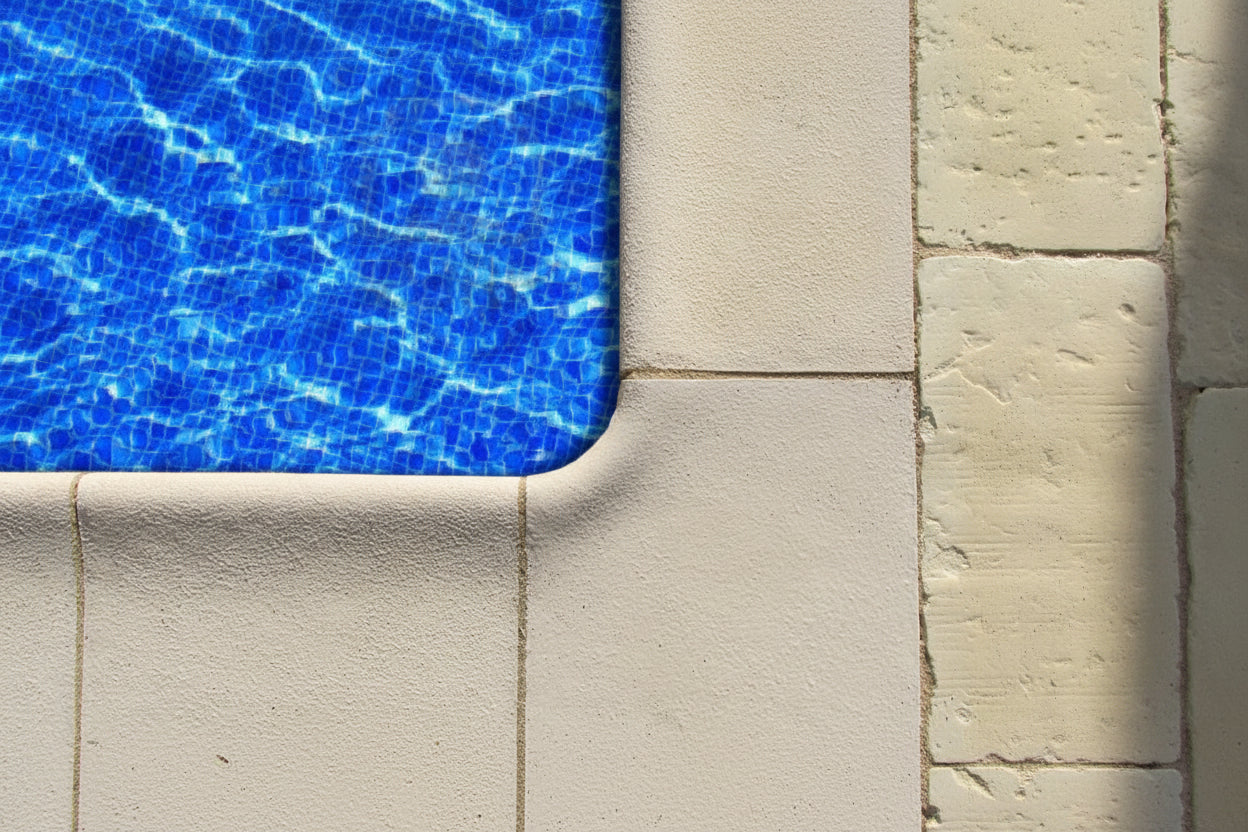 remates bordes de piscina coronacion antideslizantes
