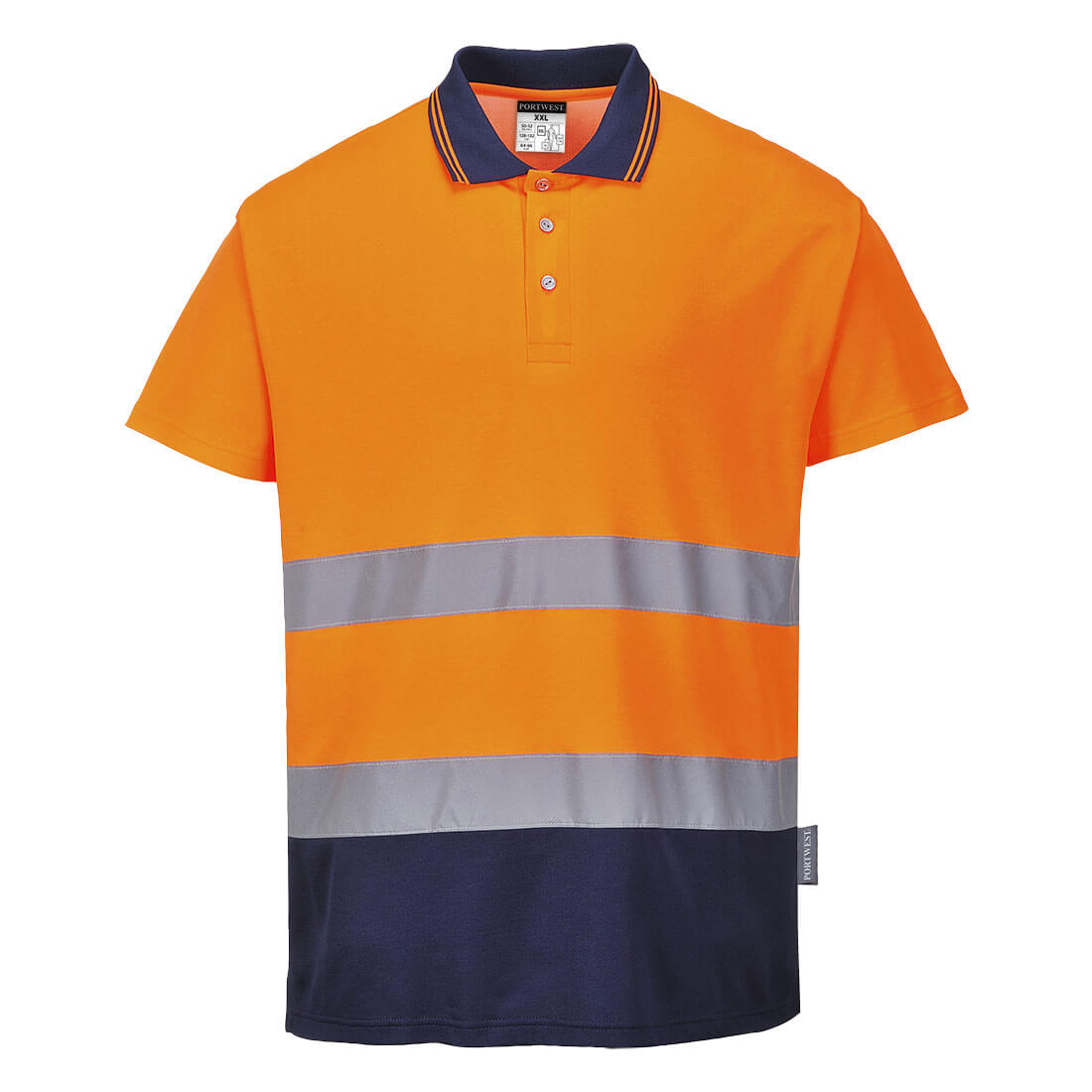 Polo bicolor Cotton Comfort  ropa para construcción