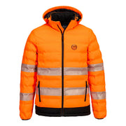 Chaqueta calefactada de alta visibilidad Ultrasonic Heated Tunnel Naranja/Negro - Portwest S548
