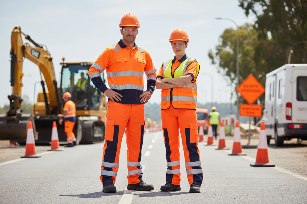 Ballistic Hi Vis Work Trousers