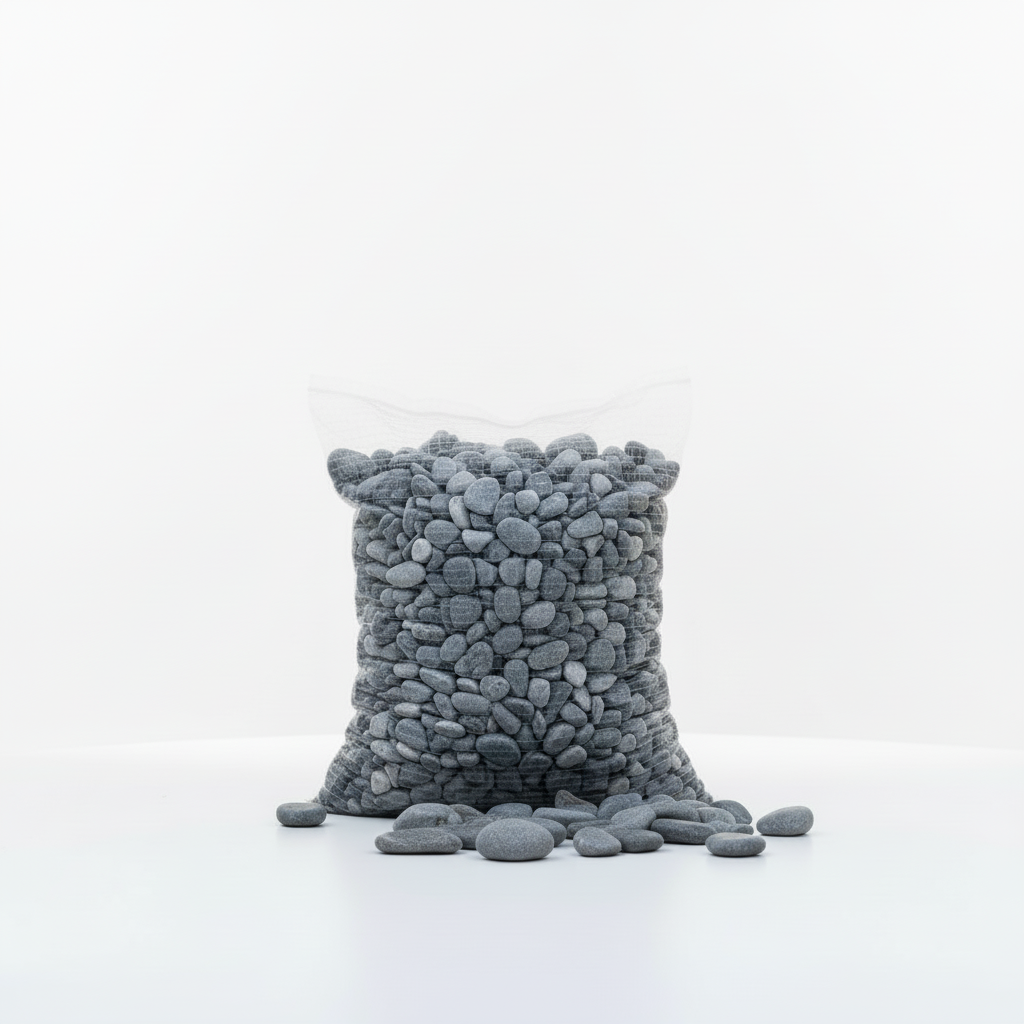 SAco 20 kg canto rodado negro