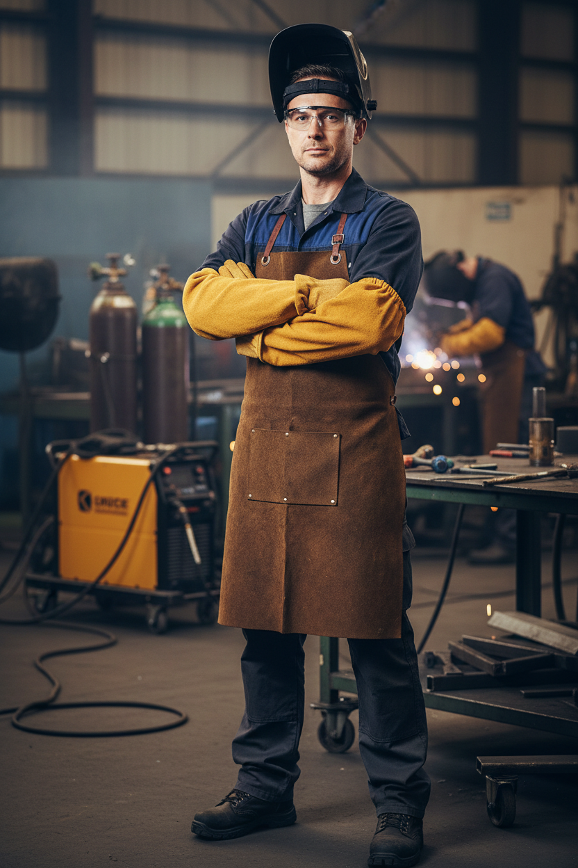 Leather Sleeves for Welding - Premium Protection