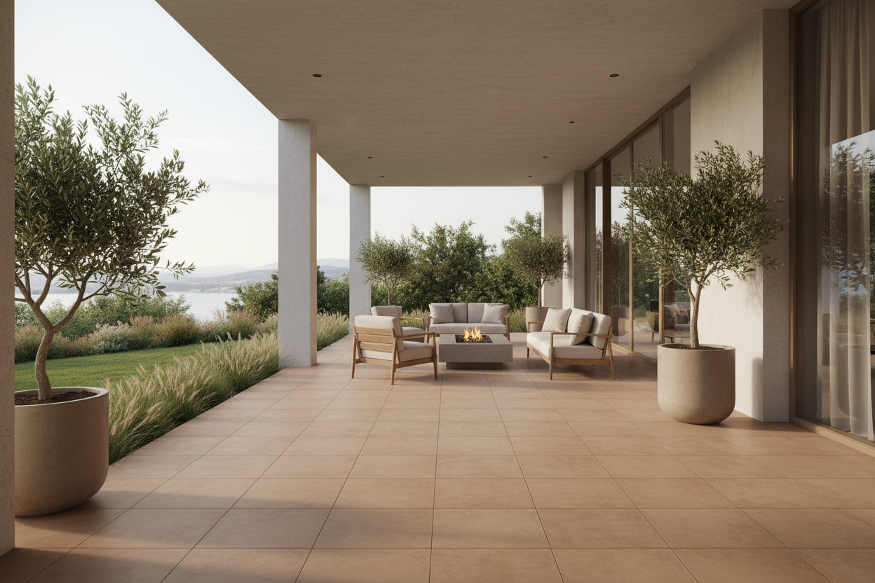 Losa porcelanica efecto terracota - Vetonek