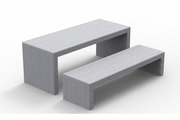 Mesa hormigon KUBE Gris - Vetonek