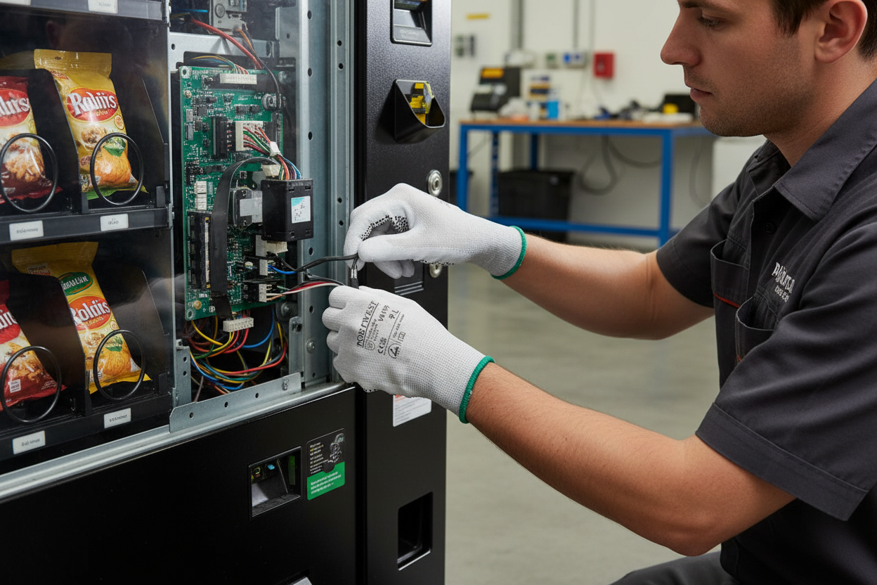 Guante Antiestático Vending con Palma de PU - 13g - Vetonek