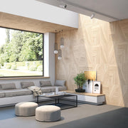 Ambiente salón con suelo efecto madera Belluno - Vetonek