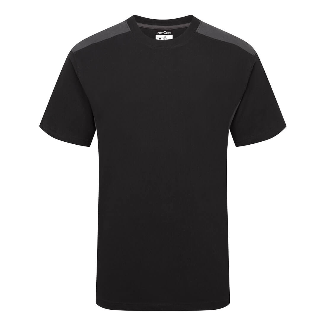 Camiseta Two-Tone de manga corta Negro/Gris - Portwest W1660