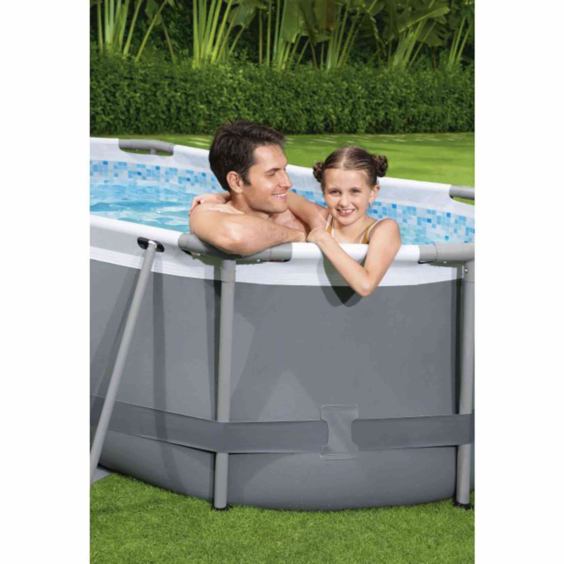 Piscina desmontable tubular Ovalada - Vetonek