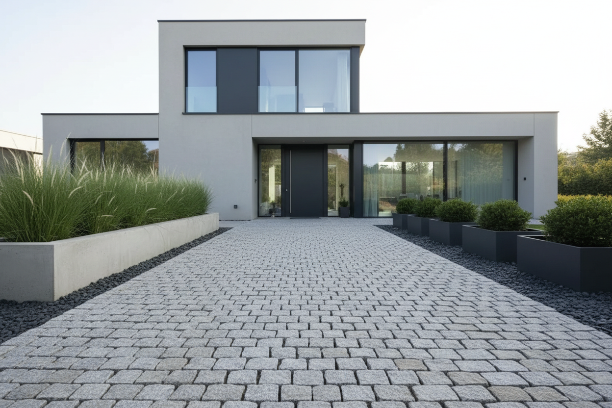 adoquines de granito rustico para jardin