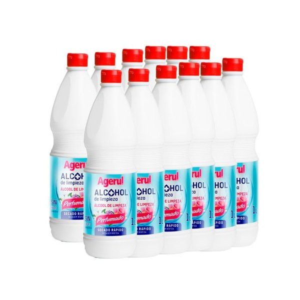 Alcohol de limpieza perfumado Agerul 1L - Caja 12 uds Vetonek