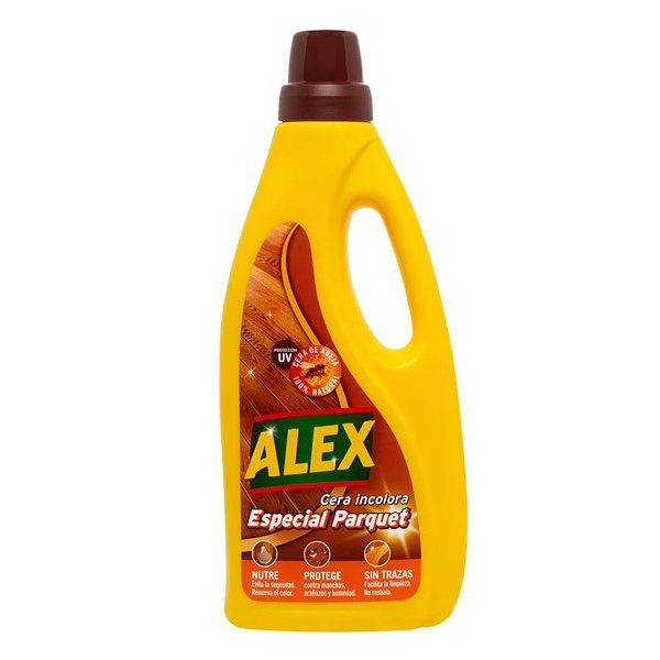Cera parquet incolora Alex 750 ml - Brillo y protección superior Vetonek