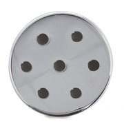 Rosetón Metálico Plateado Ø 100mm - 7 Agujeros — Vetonek (2)