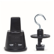 End Cap Negro IP44 Gancho Metálico Cable Plano — Vetonek