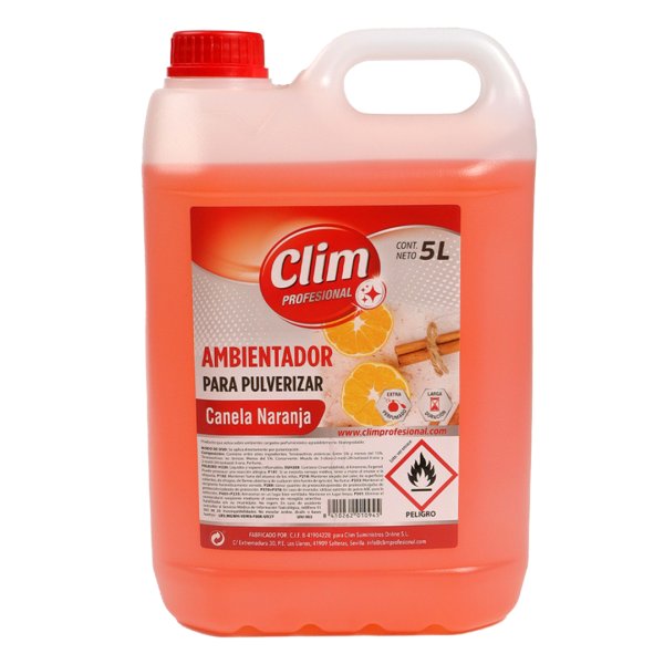 Ambientador para Vaporizar Canela Naranja 5L Vetonek