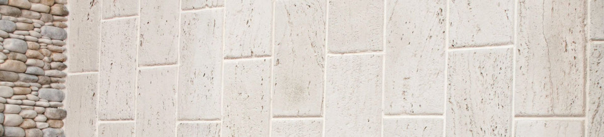 Pared con Revestimiento Milagro travertino