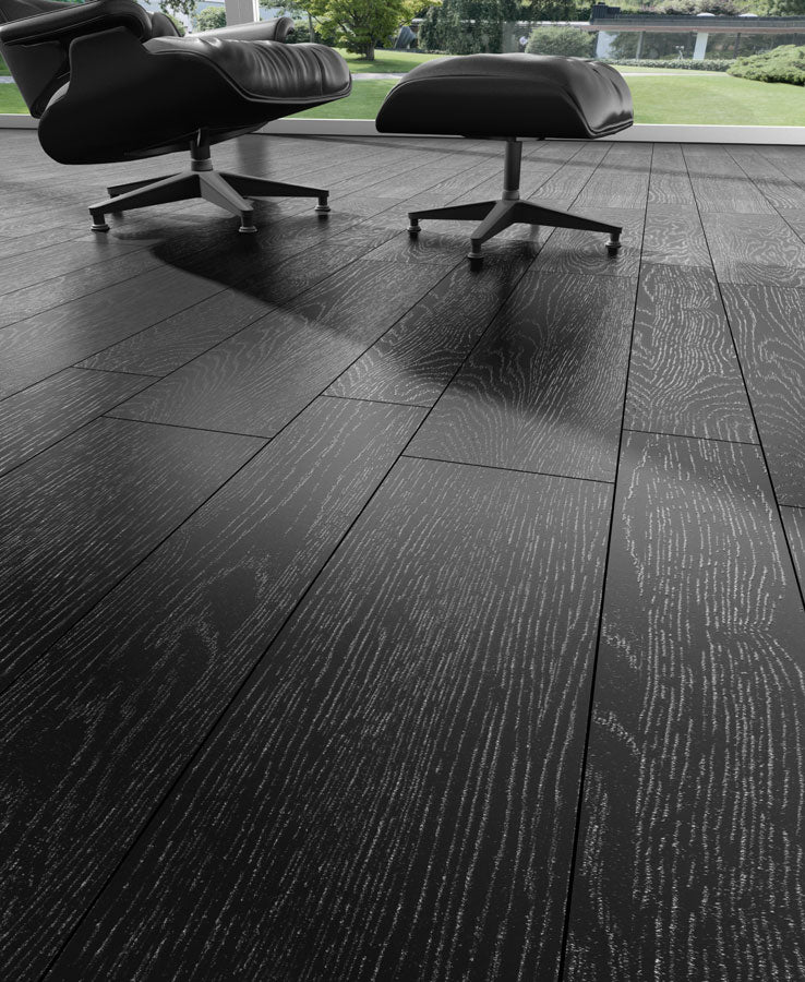 Ambiente interior con suelo efecto madera Trento - Vetonek