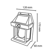 Aplique Solar IP44 3W 3000K 100Lm con Sensor PIR - Blanco — Vetonek (6)