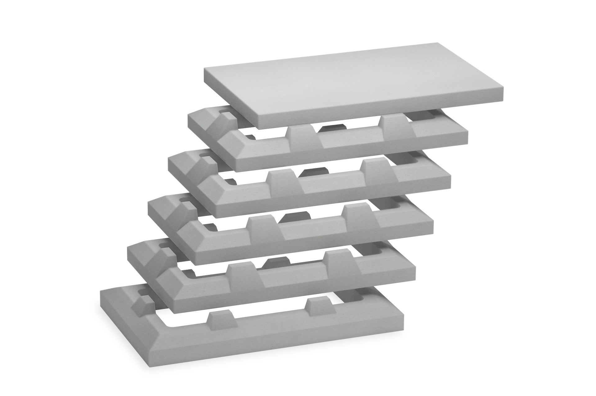 Aspirador estático ortogonal de hormigón, base de 79,5 x 48,5 cm para tiros de 62 x 31 cm - Vetonek