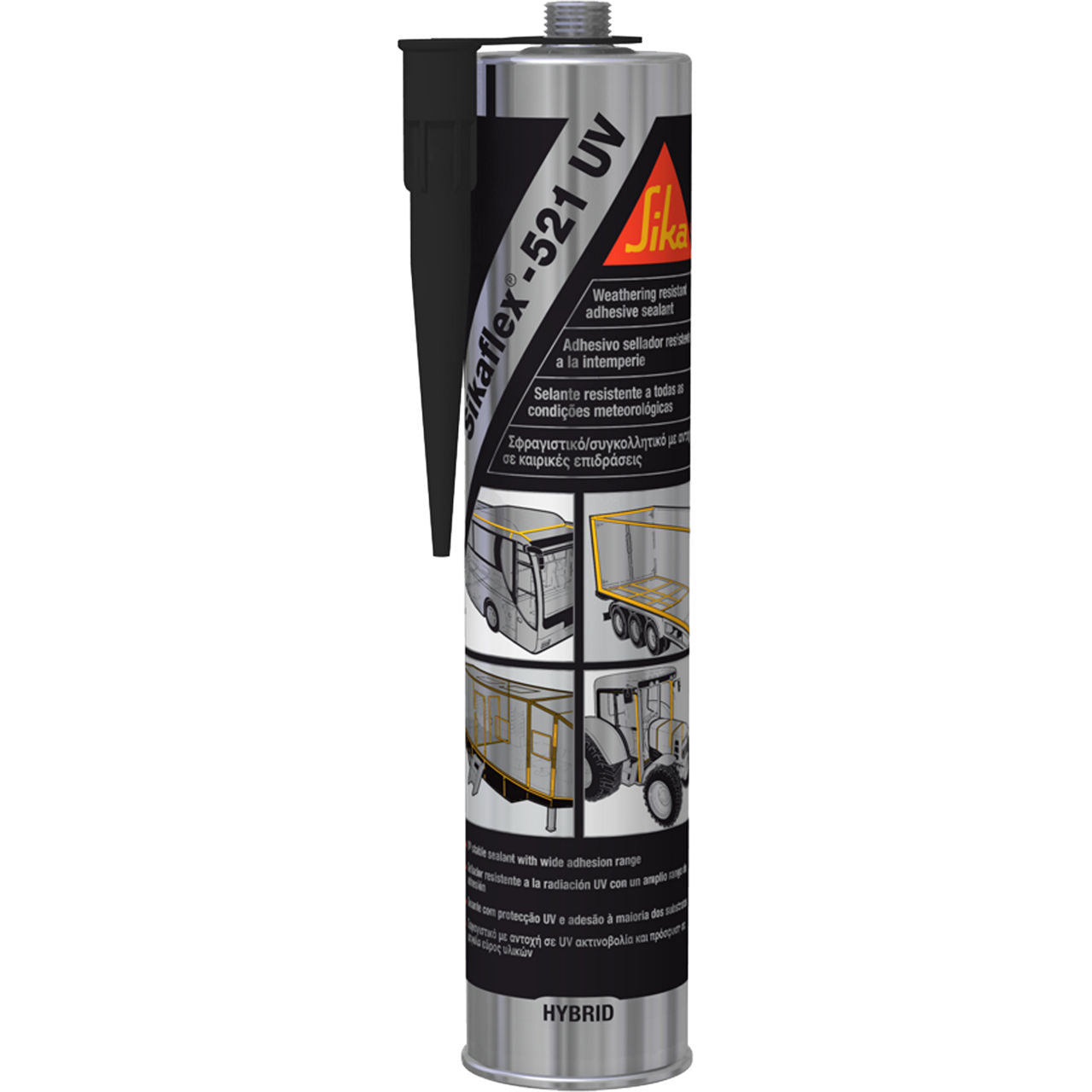 Cartucho de Sikaflex®-521 UV de Sika, sellador adhesivo de polímero STP resistente a los rayos UV y a la intemperie - Vetonek