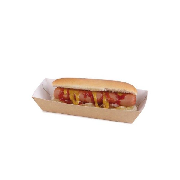 Barquetas de comida en kraft - Pack de 50 unidades Vetonek