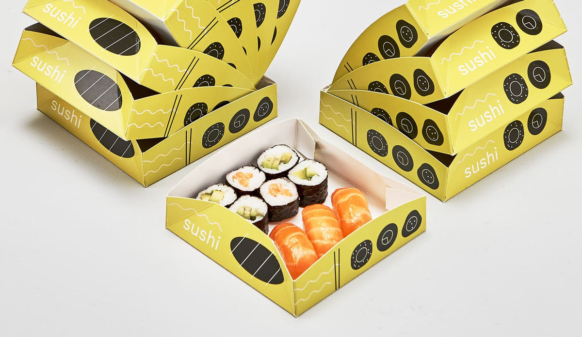 Bandejas de cartón alimentarias personalizadas